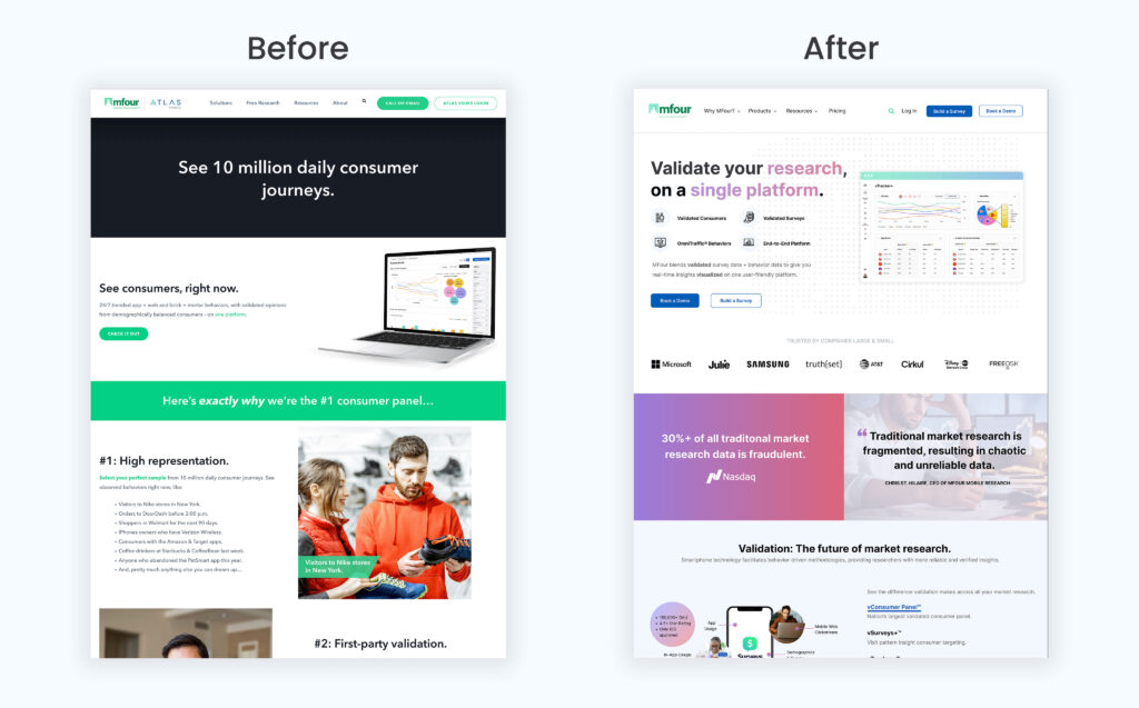 MFour Before & After